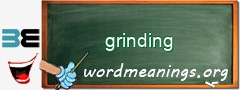 WordMeaning blackboard for grinding